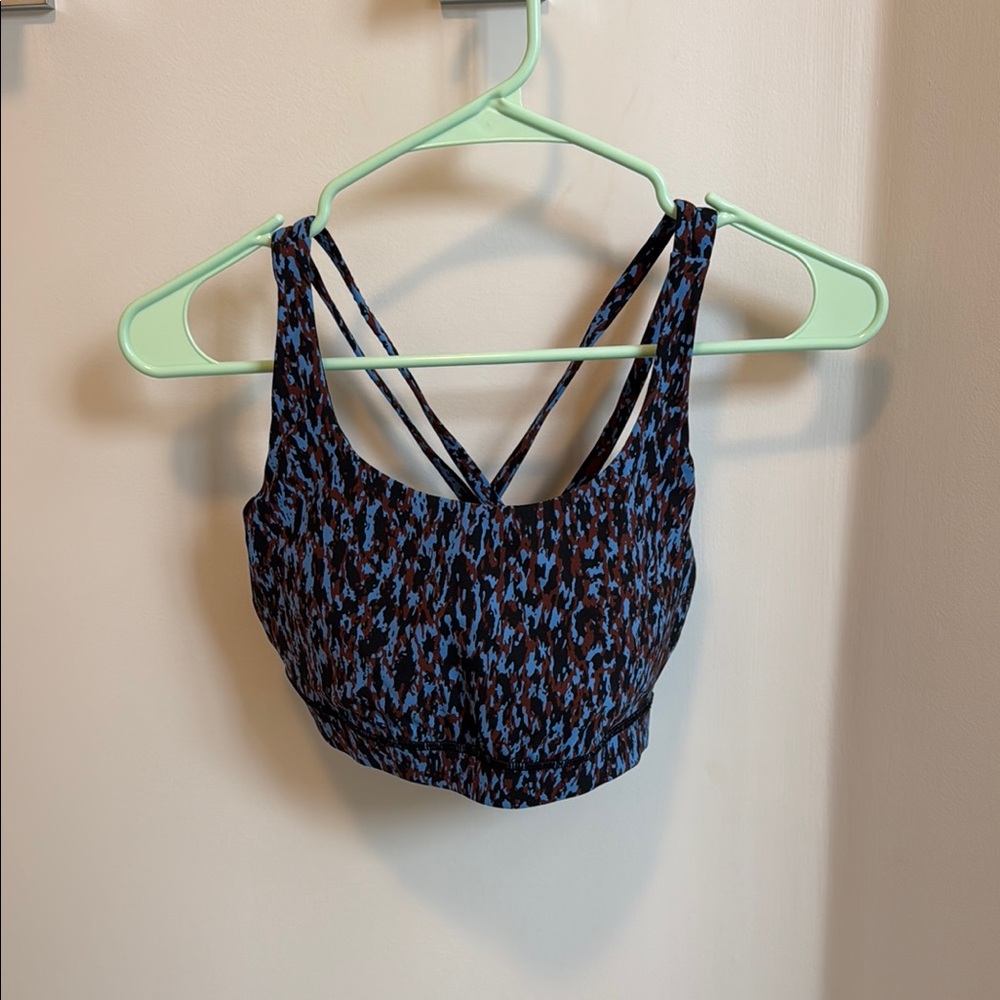 Lululemon Athletica Blue and Brown Energy bra